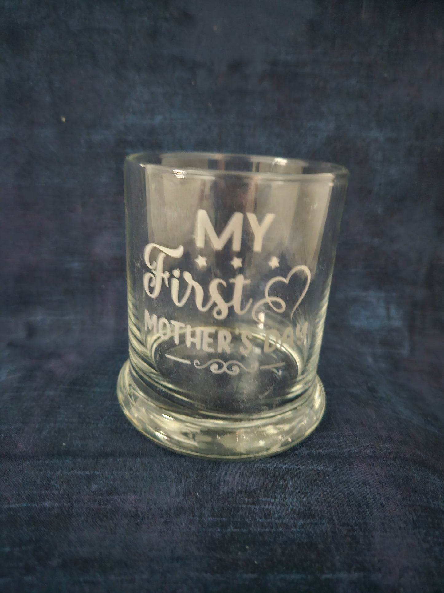 First Mother's Day - Etched Candle Holder