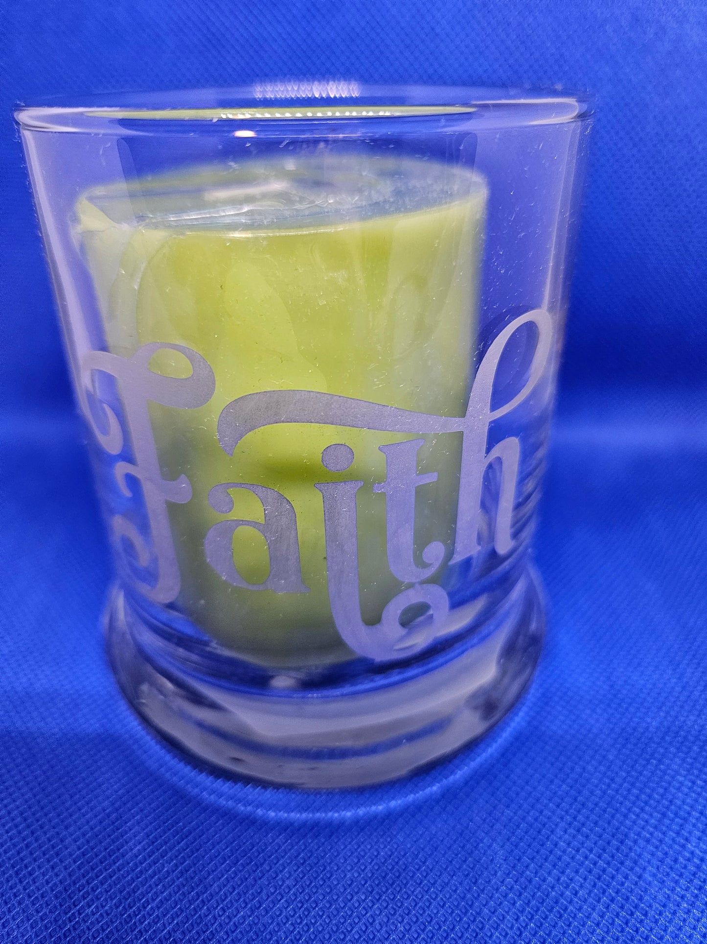 Faith - Etched Candle Holder