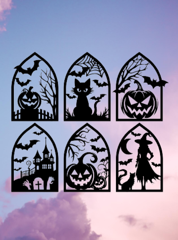 Halloween Silhouette Scenes