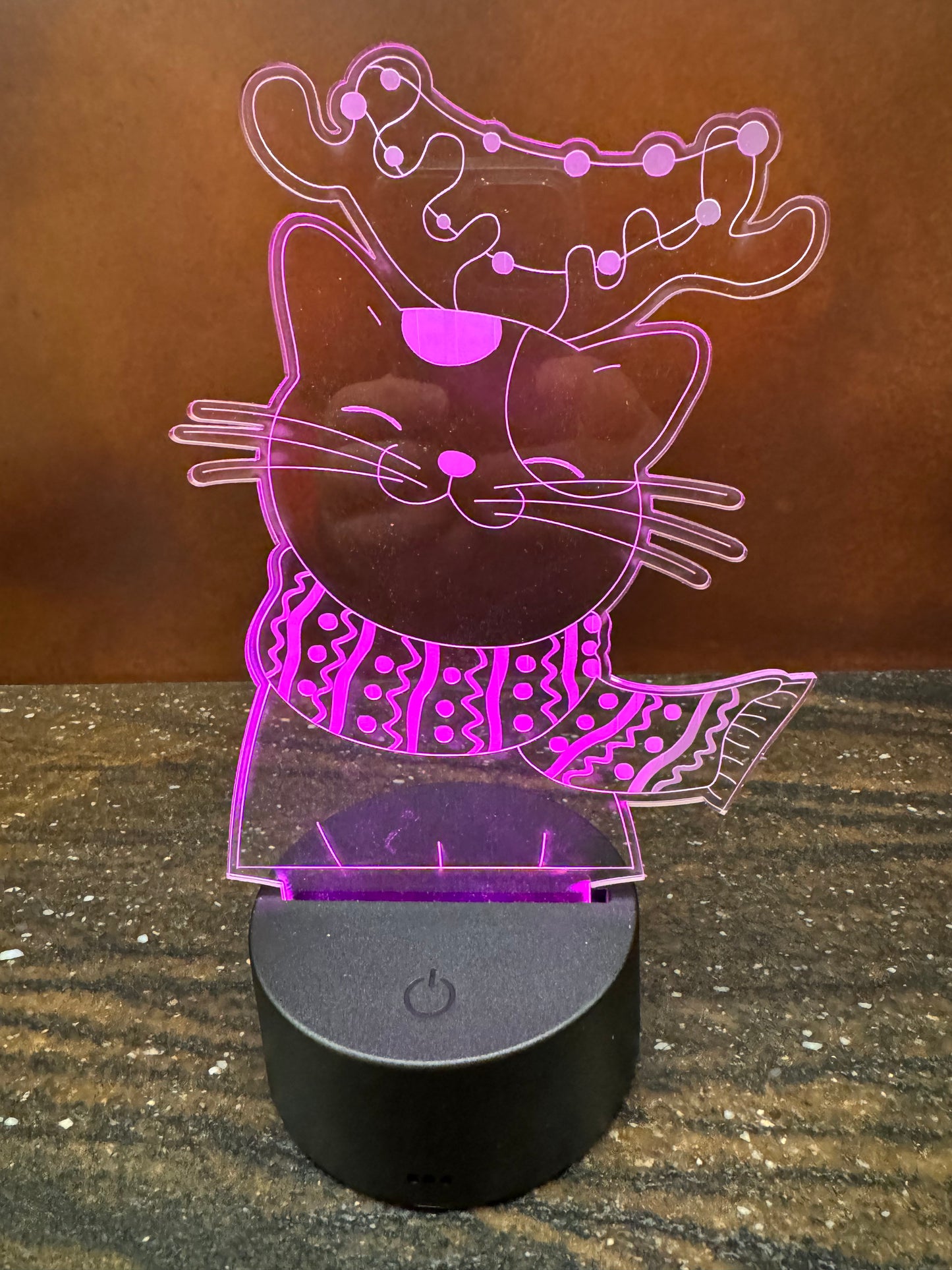 Holiday Engraved LED Light Display