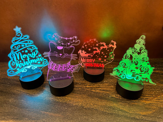 Holiday Engraved LED Light Display