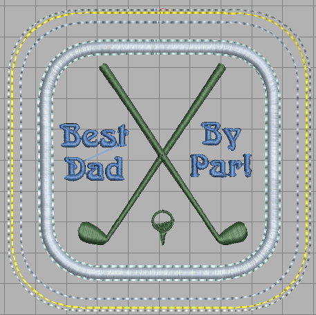 Fathers Day Coaster - Golf Dad