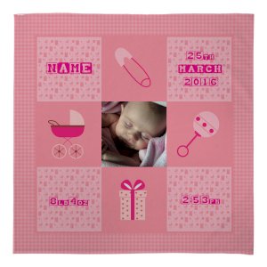 Fleece Blanket - Baby Girl - 1 Photo