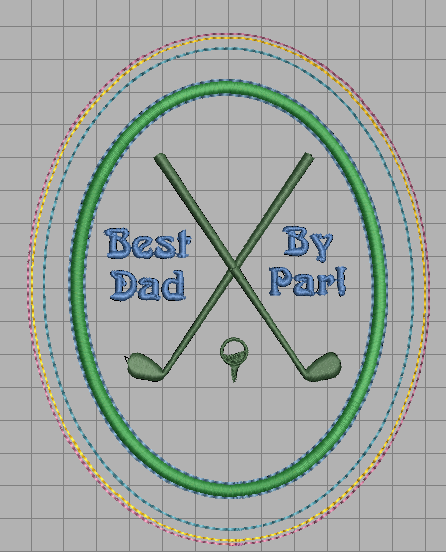 Fathers Day Coaster - Golf Dad