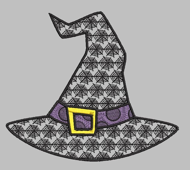 Witches Hat Embroidery Design - Includes 2 Sizes!