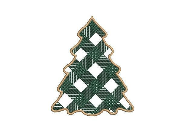 Christmas Tree Embroidery - 2 Designs - 3 Sizes