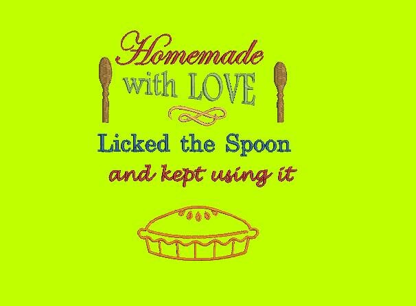 Kitchen - Homemade - Embroidery Design- 3 Sizes