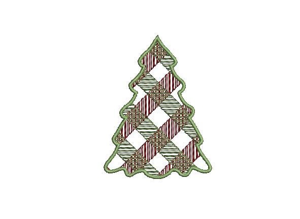 Christmas Tree Embroidery - 2 Designs - 3 Sizes